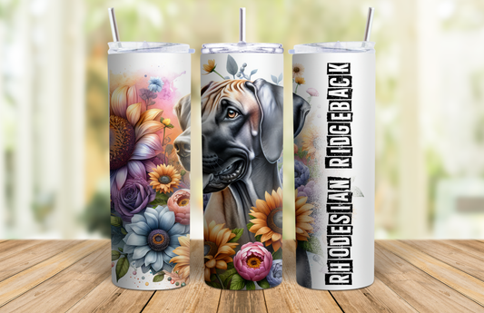 20 oz Skinny Tumbler - Rhodesian Ridgeback