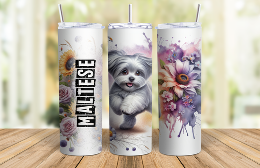 20 oz Skinny Tumbler - Maltese