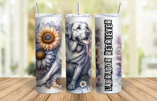 20 oz Skinny Tumbler - Labrador retriever