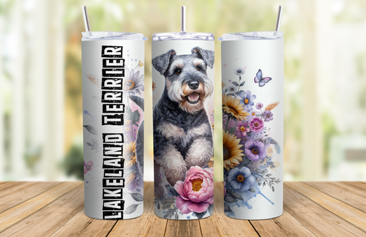 20 oz Skinny Tumbler - Lakeland Terrier