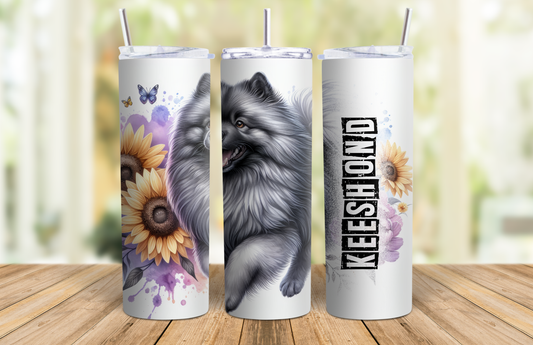 20 oz Skinny Tumbler - Keeshound