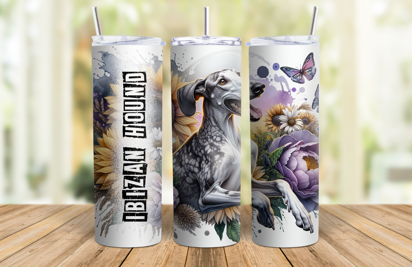 20 oz Skinny Tumbler - Ibizan Hound