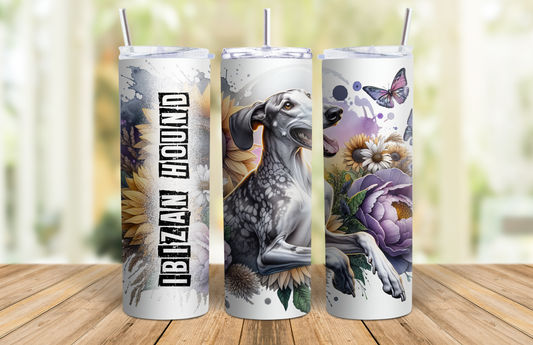 20 oz Skinny Tumbler - Ibizan Hound