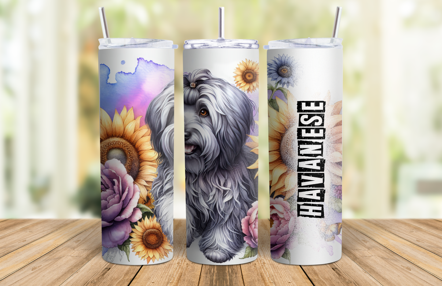 20 oz Skinny Tumbler - Havanese