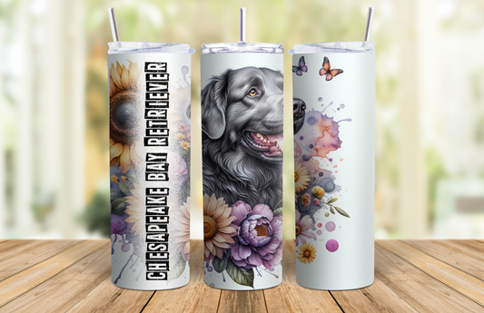 20 oz Skinny Tumbler - Chesapeake Bay Retriever