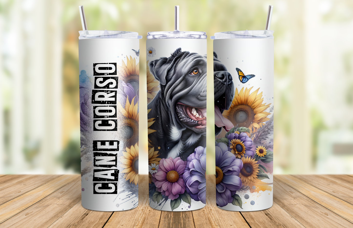 20 oz Skinny Tumbler - Cane Corso