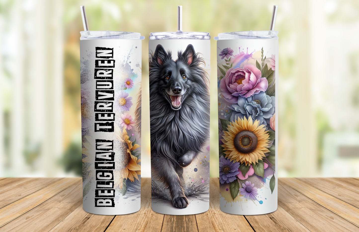 20 oz Skinny Tumbler - Belgian Tervuren