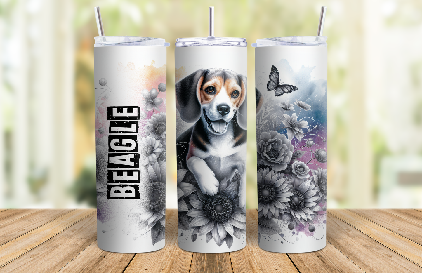 20 oz Skinny Tumbler - Basset Hound (Copy)