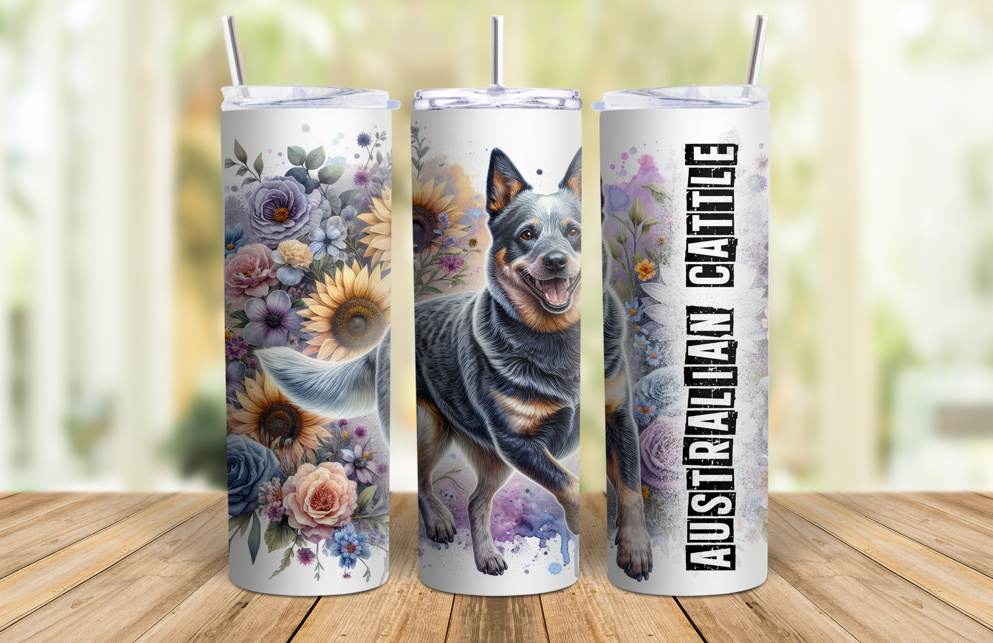 20 oz Skinny Tumbler - Australian Cattle